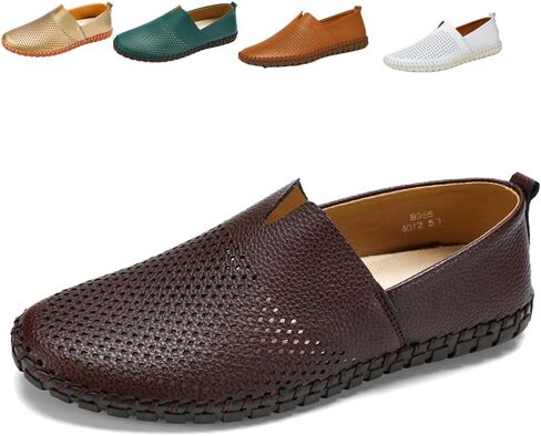 Men's Driving Loafers Leather Casual Slip On Shoes in Saudi Arabia