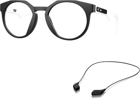 Oakley OX8139A Eyeglasses Bundle: OX 8139A 813906 Hstn Rx A Matte Black and Small Black leash Accessory kit in Saudi Arabia