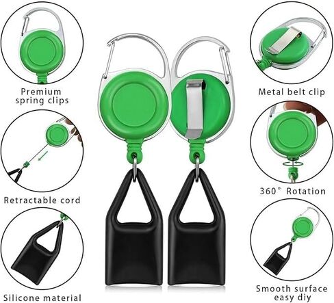 2pcs Retractable Lighter Leash, Lighter Holder Keychain with Clip Retractable Keychain for Fishing Hiking in Saudi Arabia