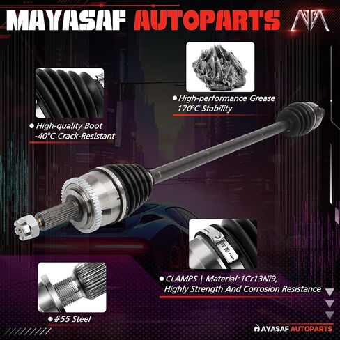 مجموعة عمود المحور الأمامي الأيمن من MAYASAF متوافقة مع Hyundai Sonata 2011 2012 2013 2014 L4 2.4L,66-3721 in Kuwait