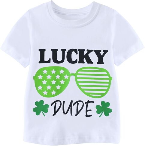 HILEELANG Toddler Boy Easter Tee Shirts BunnyGraphic Short Sleeve Holiday Summer Cotton Casual Crewneck T Shirt in Saudi Arabia