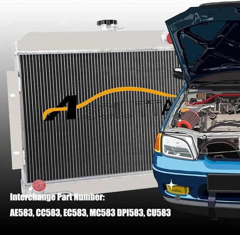 CC583 AA5052 Aluminum Radiator For 1972-1986 Jeep CJ5 CJ6 CJ7 Scrambler Cherokee 3.8L 4.2L 5.0L V8 Radiador 3 Row Core Radiators in Kuwait