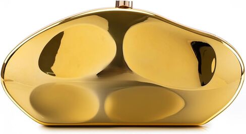 PHILOMENA Acrylic Clutch Purse Evening Bag for Women Irregular Shell Wedding Handbags with Detachable Chain Shoulder Bag in Kuwait