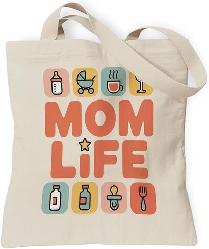 Aesthetic Inspirational Gift Tote Bag, Gifts for Grandma Mom Friend Canvas Bag with Inner Pocket in Saudi Arabia