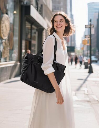 BAGSMART Reusable Grocery Bags, Large Beach Bag, Foldable Tote for Shopping Moving Holiday Travel Packing in Saudi Arabia