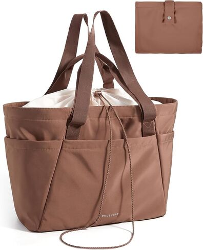 BAGSMART Reusable Grocery Bags, Large Beach Bag, Foldable Tote for Shopping Moving Holiday Travel Packing in Saudi Arabia