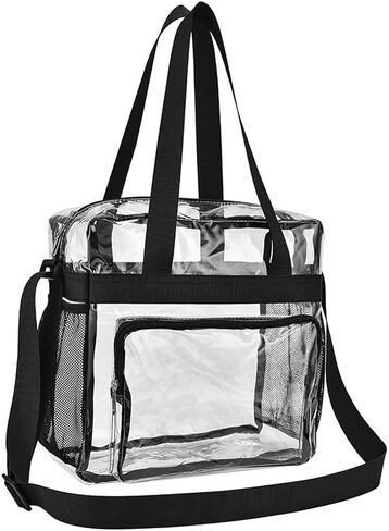 Clear Bag for Stadium Events - Water Proof Crossbody Bag for Women (12x6x12 inch) in Saudi Arabia