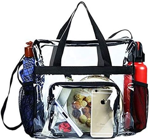 Clear Bag for Stadium Events - Water Proof Crossbody Bag for Women (12x6x12 inch) in Saudi Arabia