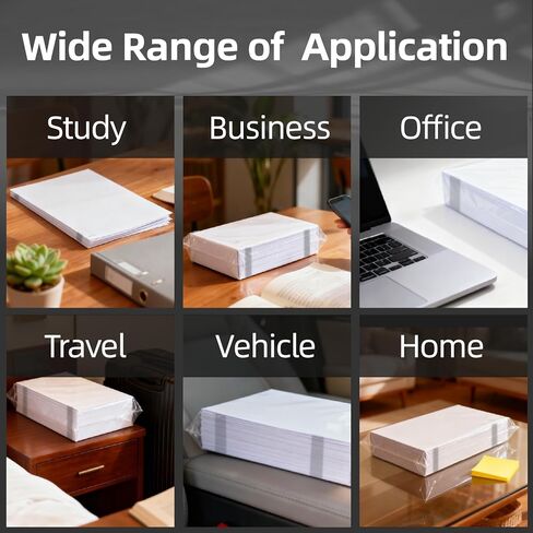 ورق طابعة حرارية HUOJI مقاس 8.5 × 11 (100 ورقة)، مقاس حرف أمريكي، ورق حراري سريع الجفاف، متوافق مع الطابعة المحمولة in Kuwait