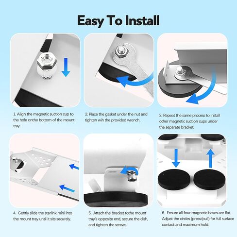 for Mini Magnetic Mount，Quick-Release Roof Kit with 264lbs Car Accessories，Compact and Portable，for Mini Car Mount Suitable for RV, Van, Boat, Yacht, Truck in Kuwait