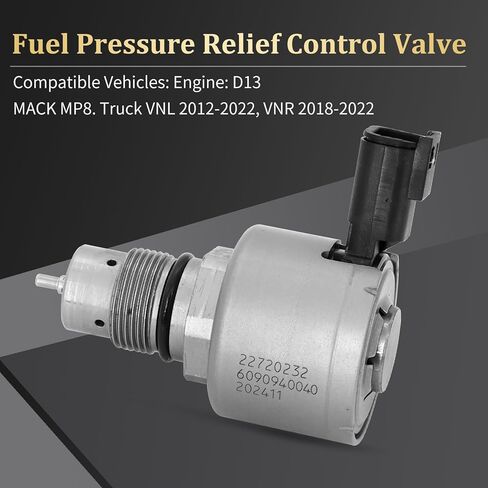 صمام التحكم في تخفيف ضغط الوقود Dokili متوافق مع محرك فولفو Truck VNL 2012-2022 VNR 2018-2022 D13 & Mack MP8، مستشعر تجاوز السكك الحديدية المشتركة VOE22720232 22720232 72100473 7422720232 in Saudi Arabia
