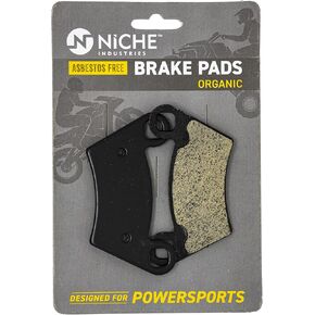 NICHE Front Rear Brake Pad Set for Polaris Ranger 500 570 800 2202413 2202097 1910514 1910672 Organic Alloy Steel (Pack of 2) in Kuwait