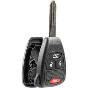 2X Key Fob Remote Shell Case استبدال 4 أزرار لـ 2004 - 2014 Chrysler 200 PT Cruiser Pacifica Sebring Dodge Avenger Magnum Jeep Liberty (OHT692427AA، M3N5WY72XX) لا يتطلب برمجة in Saudi Arabia