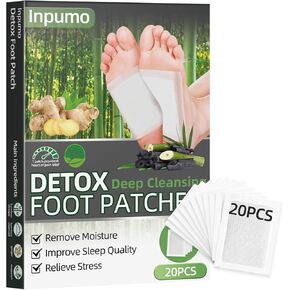 20 قطعة من رقع القدم، مكونة من مكونات طبيعية للعناية بالقدم مع خل الخيزران ومسحوق الزنجبيل، نوم مريح ويساعد على إزالة التوتر، لاصق مريح ولا يترك أثرًا in Kuwait