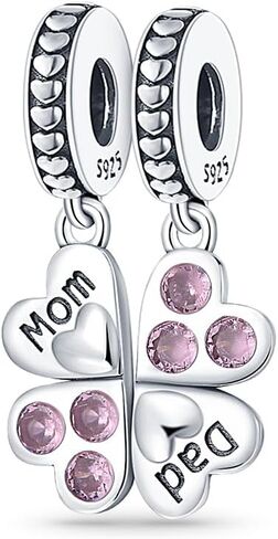 925 Clip Stopper Charms for Pandora Bracelets and Necklaces Spacers Bead Charms Jewelry Gift for Women in Saudi Arabia