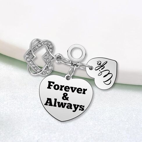 Wife Gifts from Husband Pendant Charm Romantic Birthday Gifts for Wife Charms for Bracelets Necklaces Anniversary Valentines Day Gift for Her Dangle Bead Charms Mother's Day Jewelry Gift for Women in Saudi Arabia