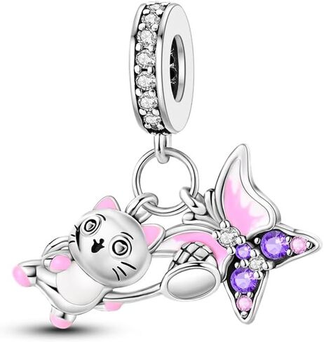 925 Clip Stopper Charms for Pandora Bracelets and Necklaces Spacers Bead Charms Jewelry Gift for Women in Saudi Arabia