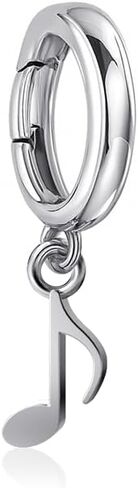 Dayna Designs Music Note Charm Bracelet Platinum over.925 Solid Sterling Silver, Mini Charm, Hypoallergenic Jewelry gifts for Moms Teams and Coaches in Saudi Arabia