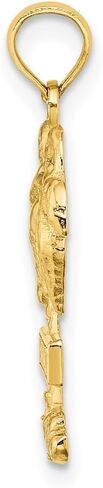 14K Yellow Gold HAWAII Palm Tree Charm in Saudi Arabia