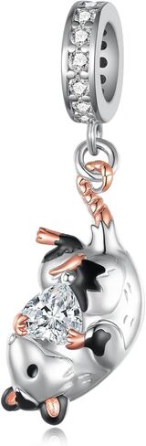 Possum Charm 925 فضة مجوهرات بأشكال حيوانات Opossum Charm للأساور Possum هدايا مجوهرات للنساء in Saudi Arabia