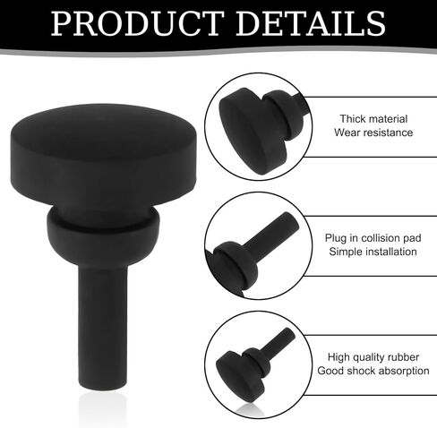 قطعتان من وسادة Jiffy Stand/Kickstand المطاطية الواقية من الصدمات، قابس سيليكون مضاد للتصادمات لـ Harley Touring 2007-2024 Street Glide FLHX، مسند بديل لـ HD# 50245-07، ملحقات دراجة نارية ممتصة للصدمات in Kuwait