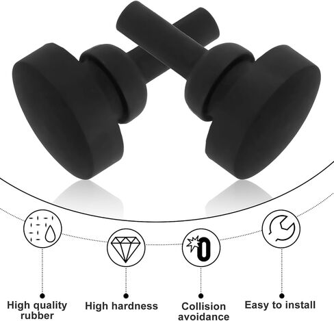 قطعتان من وسادة Jiffy Stand/Kickstand المطاطية الواقية من الصدمات، قابس سيليكون مضاد للتصادمات لـ Harley Touring 2007-2024 Street Glide FLHX، مسند بديل لـ HD# 50245-07، ملحقات دراجة نارية ممتصة للصدمات in Kuwait