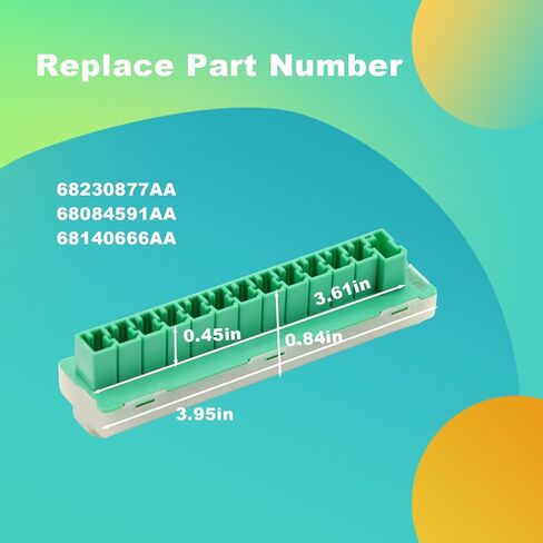 Fuse Connector Can Buss Compatible with Chrysler Pacifica Dodge Challenger Charger Dart Durango Journey Jeep Cherokee Grand Wrangler Ram 1500 2500 Replace# 68230877AA 68084591AA 68140666AA in Saudi Arabia