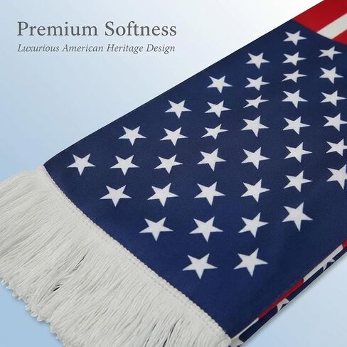 American Flag Scarf Women Men Soft Floral Print Shawl Chiffon Sheer Scarf 55.1 * 6.7 inch in Saudi Arabia