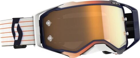 Scott Prospect Unisex-Adult Off-Road Motorcycle Goggles - Blue/White/Gold Chrome Amp Works/One Size in Saudi Arabia
