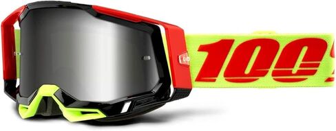 100% Racecraft 2 نظارات للدراجات النارية للطرق الوعرة - Wiz/Flash فضي/مقاس واحد in Saudi Arabia