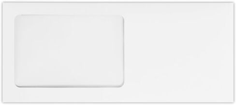 LUXPaper #10 All Purpose Window Envelopes | Peel & Press | 4 1/8" x 9 1/2" | White Wove | 28lb. Text | 1,000 Qty in Saudi Arabia