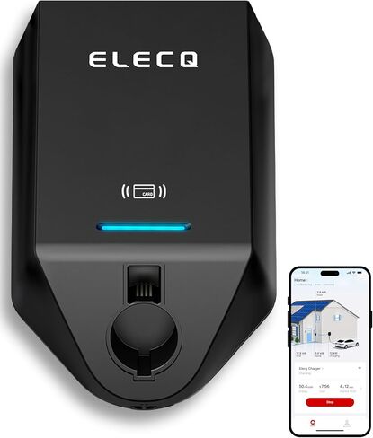 Home EV Charger Level 2, Active Load Management, Solar Charging Modes, OCPP Compatible & Future-Proof, 50A Hardwired EVSE with J1772 Connector in Saudi Arabia