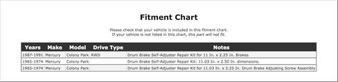Front OR Rear Drum Brake Shoe Spring Hold Down Pin Compatible With Mercury Colony Park RWD 1991 1990 1989 1988 1987 1974 1973 1972 1971 1970 1969 1968 1967 1966 1965 P-4599606 in Kuwait