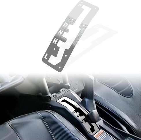 لوحة لوحة بوابة التحول السريع من KEWISAUTO لملحقات Can Am Maverick X3 MAX Turbo R XRS XRC XDS 2017-2025، لوحة ناقل الحركة المصنوعة من الفولاذ المقاوم للصدأ اللامع، استبدل OEM #7707900463، 707900644، 707000965 in Saudi Arabia