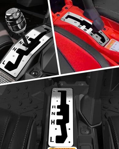 لوحة لوحة بوابة التحول السريع من KEWISAUTO لملحقات Can Am Maverick X3 MAX Turbo R XRS XRC XDS 2017-2025، لوحة ناقل الحركة المصنوعة من الفولاذ المقاوم للصدأ اللامع، استبدل OEM #7707900463، 707900644، 707000965 in Saudi Arabia