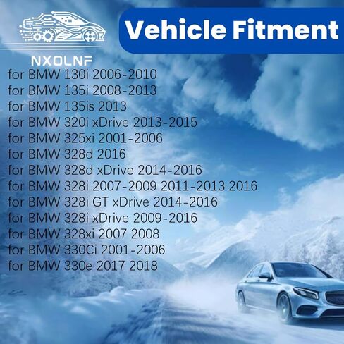 مجموعة واحدة من أحذية فرامل الانتظار الخلفية لأحذية فرامل الطوارئ لسيارات BMW 435i xDrive 3.0L 2014-2016، لـ 440i xDrive 3.0L 2017-2020، لـ 328i 2.0L 2012 2013 2016، لـ 325xi 2.5L 2001-2005 in Saudi Arabia