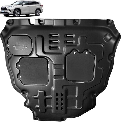 Front Engine Splash Shield Fit for 2020-2024 Toyota Highlander Engine Case Guards Suitable for Toyota Highlander Under Engine Cover Mud Flaps Directly Replace Original in Saudi Arabia
