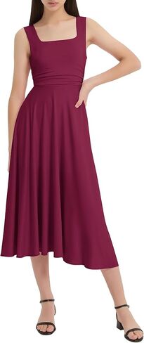 EXARUS Girls Dress Mini/Maxi Teen Padded Flowy Ruffle Ruched Swing Sleeveless Summer Dresses Graduation Dance 8-14Y in Saudi Arabia