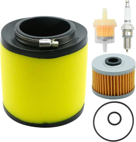 17254-HN5-670 Air Filter with Spark Plug Kit, Replacement for Honda Rancher 350 2000-2006 Replacement for Honda Foreman 400 450 1995-2004, Replaces 17254-HN1-000 in Saudi Arabia