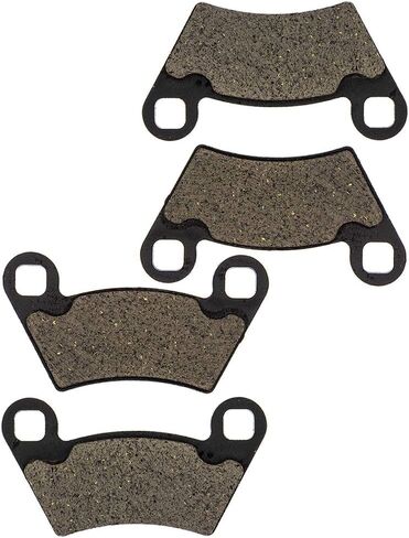 NICHE Front Rear Brake Pad Set for Polaris Ranger 500 570 800 2202413 2202097 1910514 1910672 Organic Alloy Steel (Pack of 2) in Kuwait