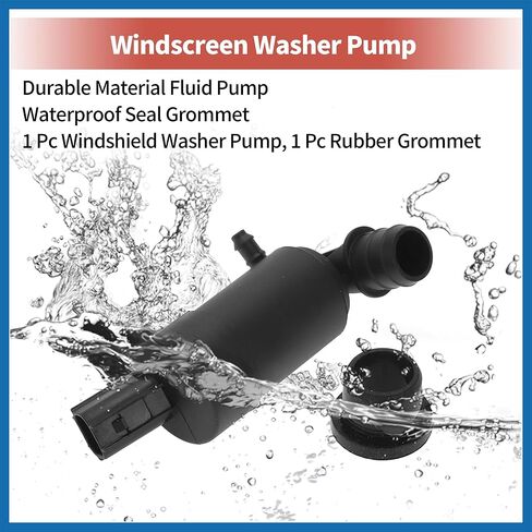Windshield Washer Pump W/Grommet Windshield Washer Fluid Pump Fit for Ford Focus Transit Windshield Wiper Pump No.BV6117K624AB - Pack of 1 Item Replacement in Saudi Arabia