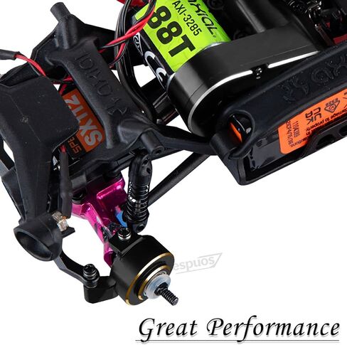 كتل توجيه البوابة الأمامية RC ترقيات جزء لـ 1/30 SCX30 Jeep Wrangler JLU 4X4/F0rd Bronco 4X4 Chev rolet K10 AXI-2260T1/AXI-2261T2/AXI-2048T1، أوزان مفاصل التوجيه النحاسية، ذهبي أسود in Kuwait