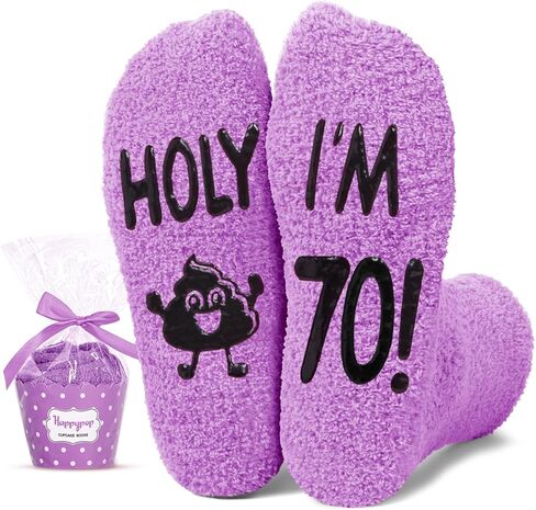 HAPPYPOP Birthday Gifts for Women - Novelty Socks for 60 70 80 Year Olds in Saudi Arabia