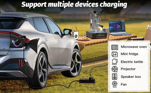 أفي | محول V2L | محول V2L من السيارة إلى التحميل لإمدادات الطاقة EV | متوافق مع هيونداي أيونيك 5 وأيونك 6، كيا EV6 | اشحن أي شيء أثناء التنقل in Kuwait
