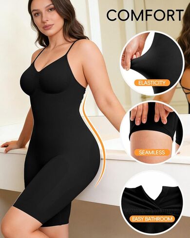 Backless Full Body Shapewear for Women with Tummy Control, Seamless Sculpting Bodysuit for Daily and Workouts in Saudi Arabia