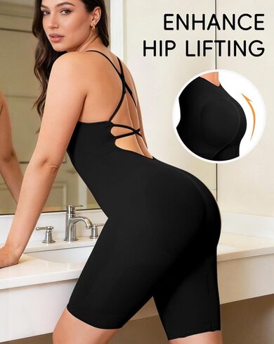 Backless Full Body Shapewear for Women with Tummy Control, Seamless Sculpting Bodysuit for Daily and Workouts in Saudi Arabia
