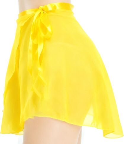 Wuchieal Lady's Sheer Wrap Skirt Ballet Skirt Ballet Dance Dancewear in Saudi Arabia