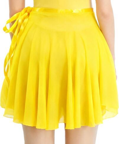 Wuchieal Lady's Sheer Wrap Skirt Ballet Skirt Ballet Dance Dancewear in Saudi Arabia