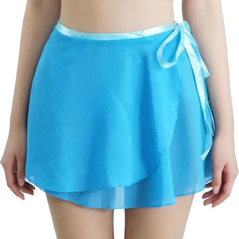 Wuchieal Lady's Sheer Wrap Skirt Ballet Skirt Ballet Dance Dancewear in Saudi Arabia