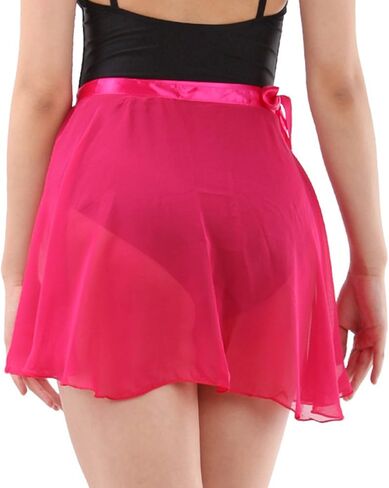 Wuchieal Lady's Sheer Wrap Skirt Ballet Skirt Ballet Dance Dancewear in Saudi Arabia
